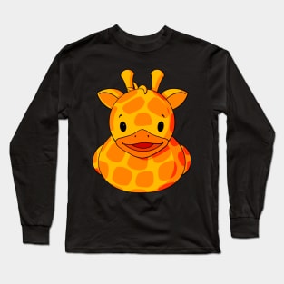 Giraffe Rubber Duck Long Sleeve T-Shirt